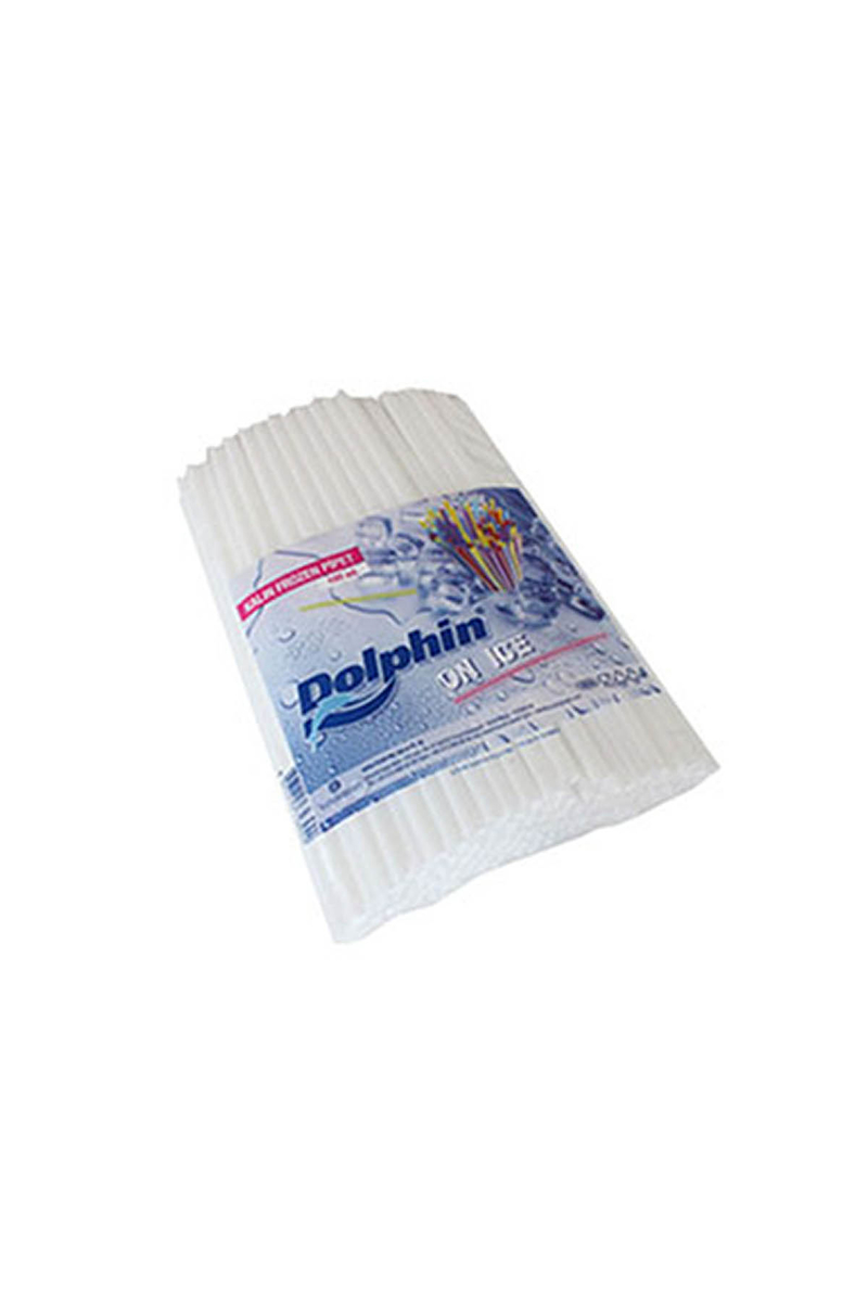 Dolphin Frozen Pipet Beyaz 22cm x 8mm 100lü - 1