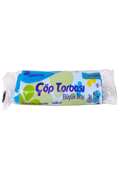 Canhome Büyük Boy Çöp Torbası 65*80cm 10 Adet - 1