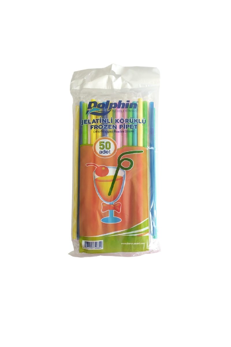Dolphin  Jelatinli Körüklü Pipet 50li - 1