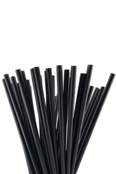 Dolphin Frozen Siyah Pipet 8 mm * 26 cm 100 Adet