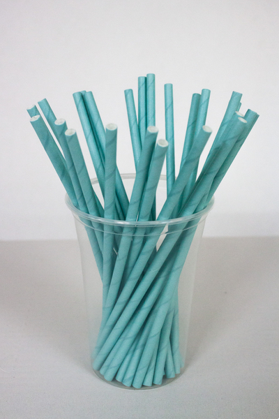 Dolphin Kağıt Pipet Açık Mavi 22cm 25li - 1