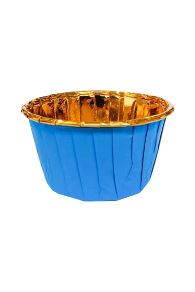 Dolphin Muffin Kek Kapsülü Mavi-Altın 60 Paket x 25 Adet - 3