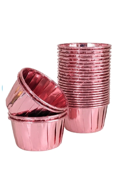 Dolphin Muffin-Kek Kapsülü Rose Gold 25 Adet - 1