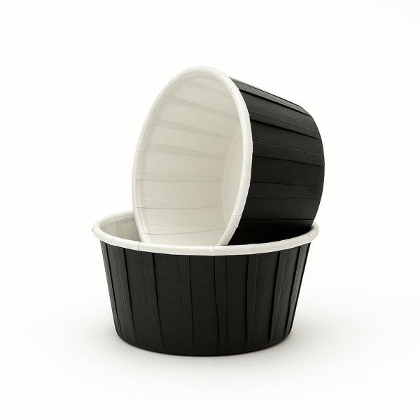Roll-up Muffin Kek Kapsülü Siyah 50 Adet - 1