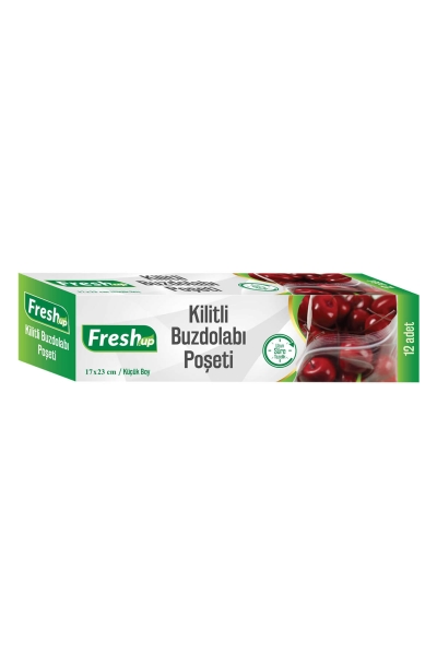 Fresh-Up Küçük Boy Kilitli Buzdolabı Poşeti 17x23 12'li - 1