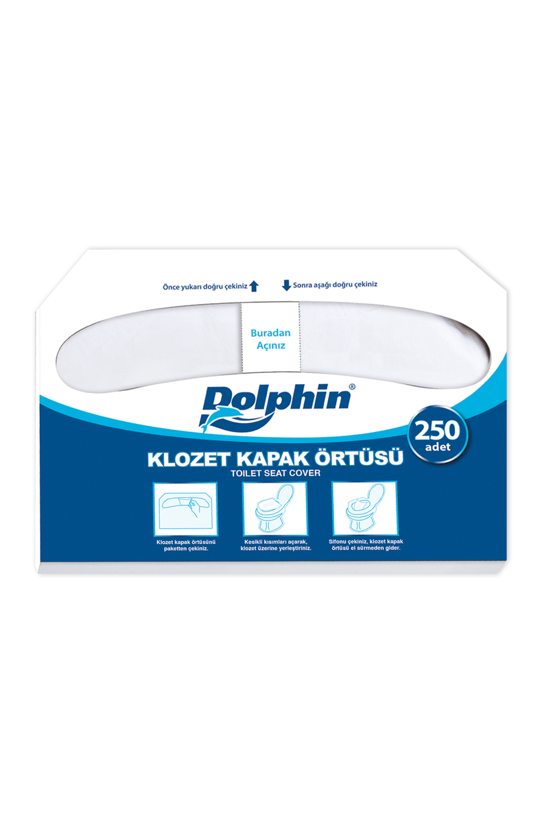Dolphin Kağıt Klozet Kapak Örtüsü 250 Adet
