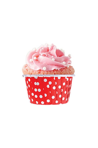 Dolphin Muffin-Kek Kapsülü Kırmızı Puantiyeli 25 Adet - 3