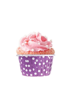 Dolphin Muffin-Kek Kapsülü Mor Puantiyeli 25 Adet - 3