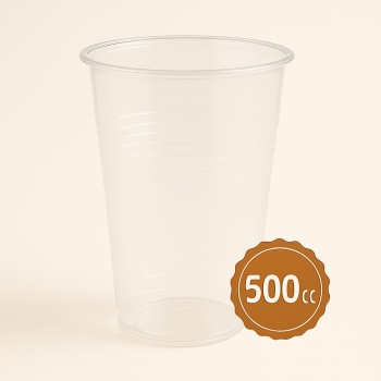 Plastik Bardak Ekonomik Şeffaf 500cc 50li - 1