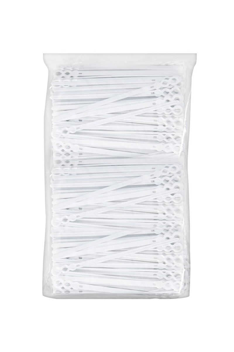 Plastik Çay Karıştırıcı Beyaz 10cm 750li - 2