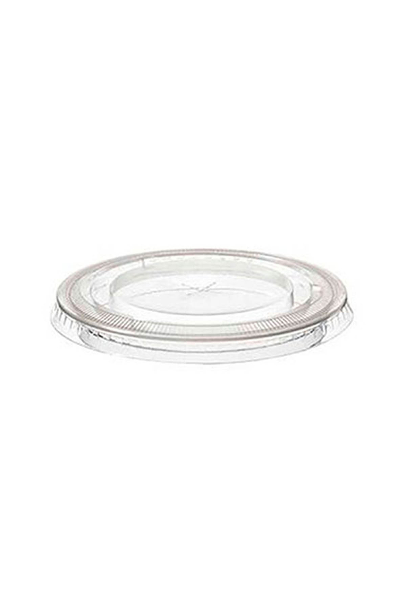 Plastik Düz Deliksiz Bardak Kapağı 300-400-500cc 100lü - 1