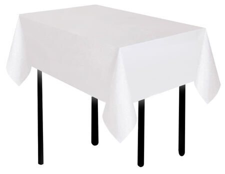 Plastik Masa Örtüsü Beyaz 137 x 183cm 1 Adet