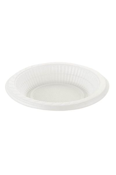 Plastik Tabak Beyaz Ekonomik 13,5 cm 100 Adet - 1