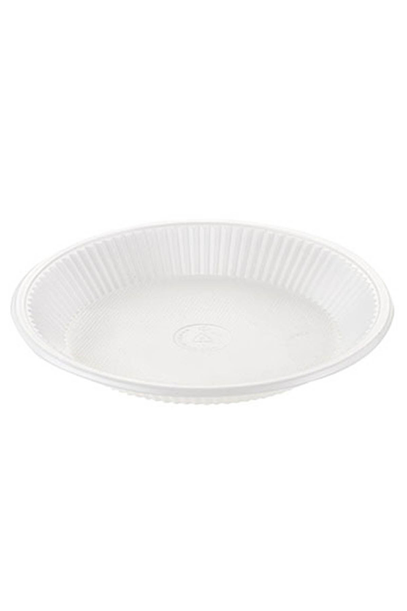 Roll-Up Plastik Tabak Beyaz Ekonomik 19cm 100lü - 1