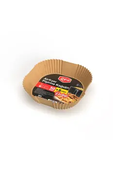 Roll-Up Airfryer Pişirme Kağıdı Kare 20 cm 50 + 5 Adet (5 Adet Hediye)