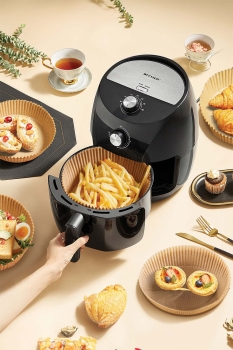 Roll-Up Airfryer Pişirme Kağıdı Yuvarlak 20 cm 50 + 5 Adet (5 Adet Hediye) - 4