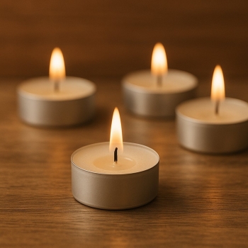 Roll-Up Beyaz Tealight Mum 7,5 gr 100 Adet - 2