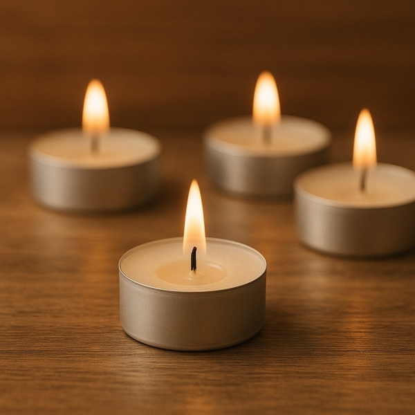 Roll-Up Beyaz Tealight Mum 7,5 gr 100 Adet - 2