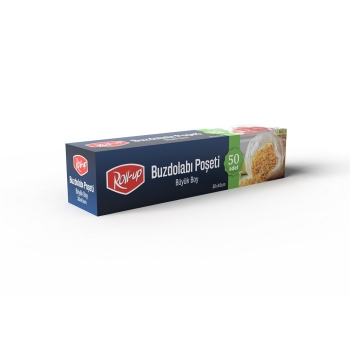 Roll-Up Büyük Boy Buzdolabı Poşeti 30*45 cm 50 Adet