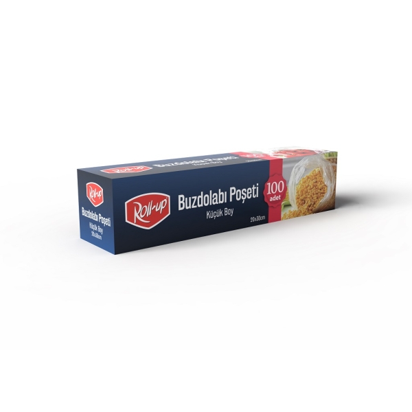 Roll-Up Küçük Boy Buzdolabı Poşeti 20*30 cm 100 Adet - 1