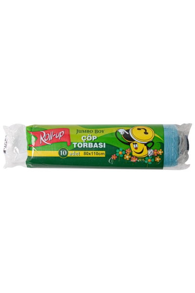 Roll-Up Çöp Torbası Jumbo Boy 80*110 cm 10 Adet - 1