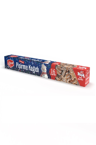 Roll-Up Kış Temalı Kesilmiş Pişirme Kağıdı 37*42 cm 16 Yaprak - 2