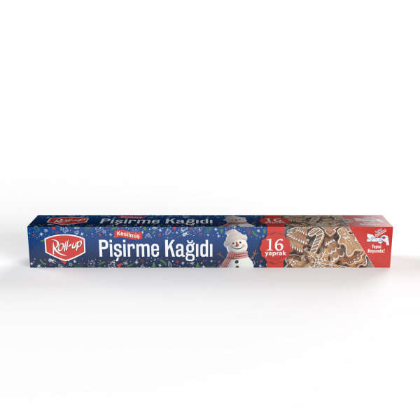 Roll-Up Kış Temalı Kesilmiş Pişirme Kağıdı 37*42 cm 16 Yaprak - 1