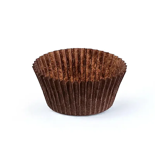 Roll-up Muffin Kek Kapsülü Kahverengi İnce 100 Adet - 1
