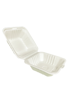 Roll-Up Doğa Dostu Kendinden Kapaklı Hamburger Kabı 15cmx15cm 25 Adet - 1