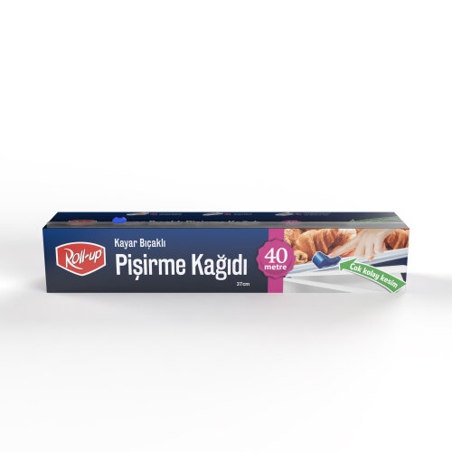 Roll-Up Pişirme Kağıdı Kayar Bıçaklı 37 cm x 40 m 