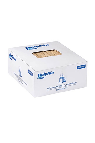 Dolphin Tahta Karıştırıcı 14 cm 1000 Adet - 1